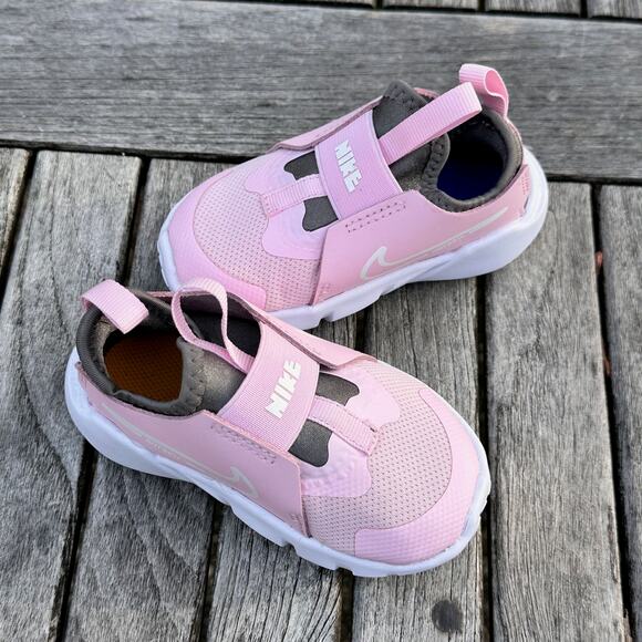 Nike Flex Runner 2 Pink White Toddler Slip-On Shoes Size 6C DJ6039-600 NEW - Picture 5 of 12